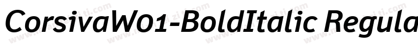 CorsivaW01-BoldItalic Regular字体转换